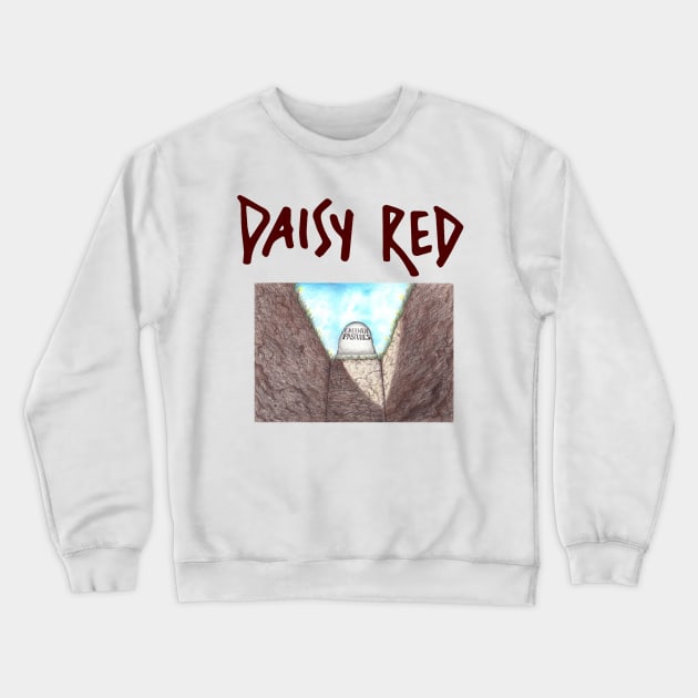 Daisy Red - Greener Pastures Crewneck Sweatshirt by Huge Man Resources